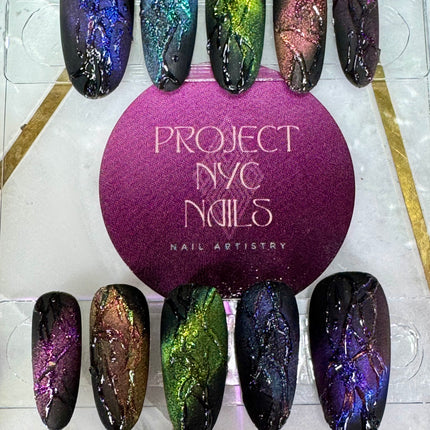 NYC UNDERGROUND / ROUND - MEDIUM / Set Size: X-Small / Set of 10 Nails