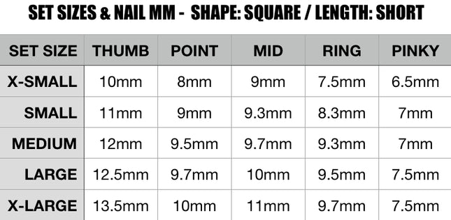 HOLIDAY24 / SQUARE-SHORT / NAIL SET SIZE-LARGE / NAIL COUNT-10
