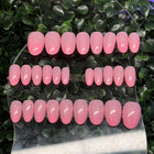 PINKALICIOUS - Short / Round - Set of 28 nails