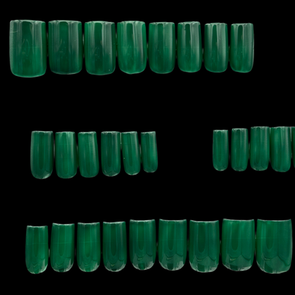 Grass Is Greener - Set of 28 Nails - Square/Short