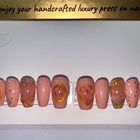 Flower Story Pt. 2 / Shape:Coffin - Length:Short / Set Size: Small of REUSABLE nails