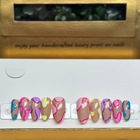 Color Code / Shape: Round - Length: Medium / Set Size: Medium/ Reusable set of 10 nails ￼