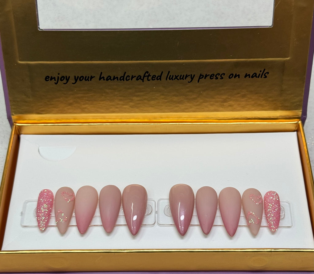 Me Time / 20PCS False Reusable Nails / Length:Medium, Shape:Stilettos