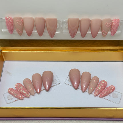Me Time / 20PCS False Reusable Nails / Length:Medium, Shape:Stilettos