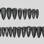 Dark Chains - Set of 20 Nails - Stiletto / Medium