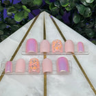 Luv is Luv: Shape/Square - Length/X-Short, 10 PCS reusable press-ons, Set Size: Small