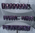 DARK LAVA LUMINOUS - Set of 28 Nails - Coffin/Short