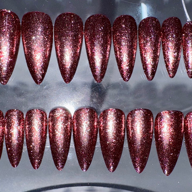 FROZEN BLACKBERRIES - Set of 20 Nails - Stiletto/Medium