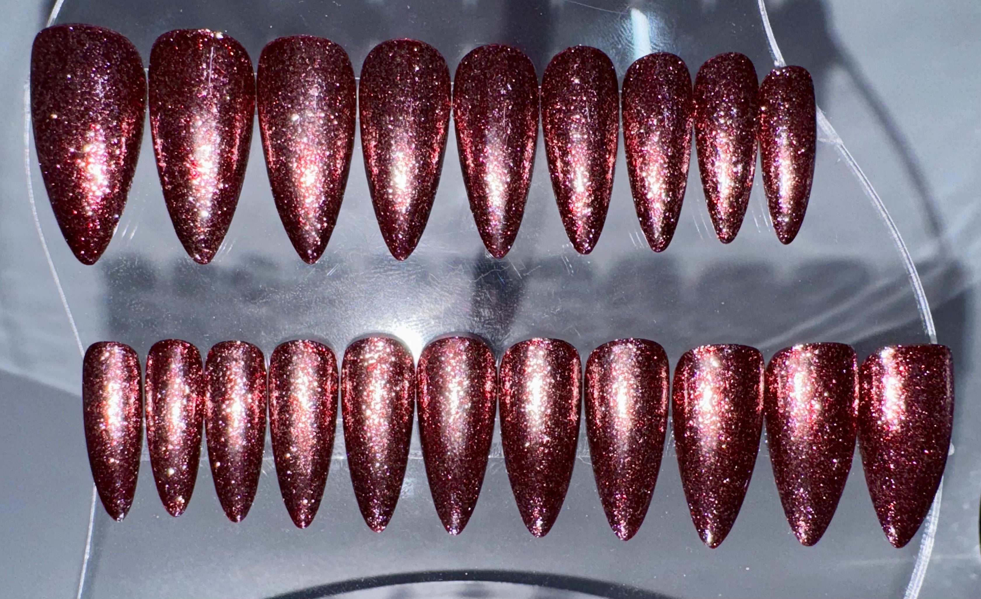 FROZEN BLACKBERRIES - Set of 20 Nails - Stiletto/Medium