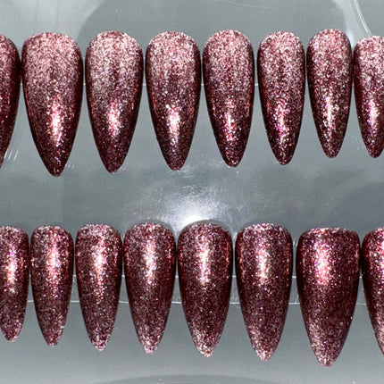 FROZEN BLACKBERRIES - Set of 20 Nails - Stiletto/Medium
