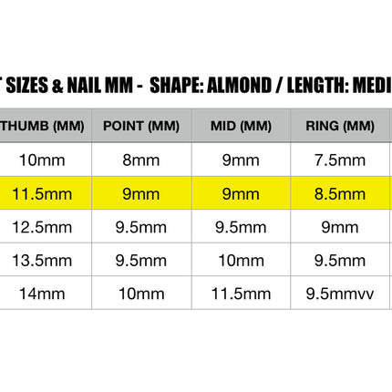 UPTOWN GIRL / ALOMD-MEDIUM / NAIL COUNT - 10 / Set Size - Small / REUSABLE