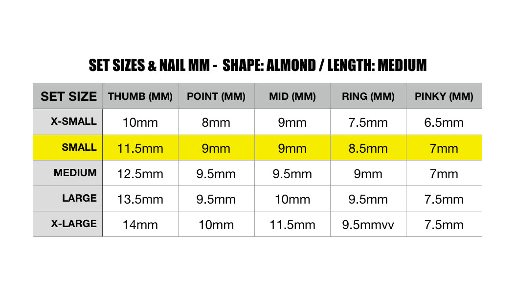 UPTOWN GIRL / ALOMD-MEDIUM / NAIL COUNT - 10 / Set Size - Small / REUSABLE