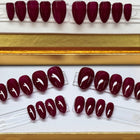 First Sign of Fall - Shape/Almond- Length/Short - Set of 28 False Nails - REUSABLE NAILS