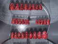 RED LIGHT - Set of 28 Nails - Almond/Short - Reusable False Nails.