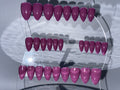 PURPLE RAIN - Set of 28 Nails - Stiletto / X-SHORT - Reusable