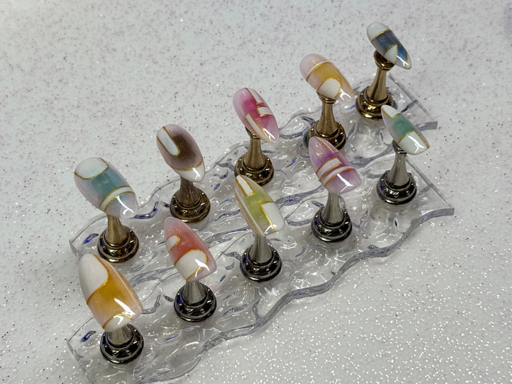 Spring Fling - Medium/Almond - Reusable Set of 10 Nails