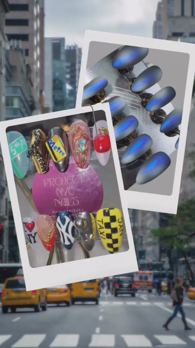 “IT’S NYC” Collab w/ eddyelize / 2 different nail sets - (Shape/Almond, Length/Medium)